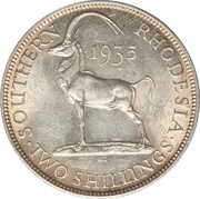 2 Shillings - George V, Zimbabwe, 1932-1936 reverse image