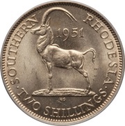 2 Shillings - George VI, Zimbabwe, 1948-1952 reverse image