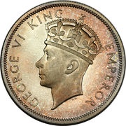 ½ Crown - George VI obverse image