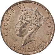 ½ Crown - George VI obverse image
