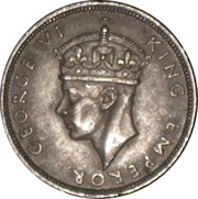 ½ Crown - George VI obverse image