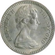 6 Pence / 5 Cents - Elizabeth II 2nd portrait obverse image