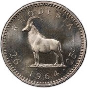 2½ Shillings / 25 Cents - Elizabeth II 2nd portrait reverse image
