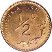 ½ Cent reverse image