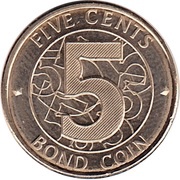 5 Cents Bond Coin reverse image