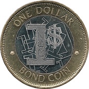 1 Dollar Bond Coin reverse image