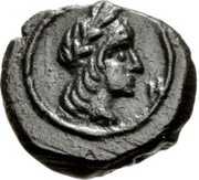 Æ11 - Aretas IV and Shaqilath Petra obverse image