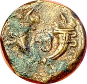 Æ13 - Aretas IV and Phasaelis reverse image