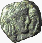 Æ15 - Rabbel II and Hagru obverse image