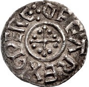 Penny - Æthelheard with king Offa 1st issue reverse image