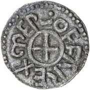 Penny - Æthelheard with king Offa 2nd issue reverse image