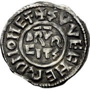 Penny - Wulfred Group VI; 'Baldred' type, British Isles and Frisia, 823-825 reverse image