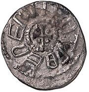 Sceat - Ecgberht with king Eadberht reverse image