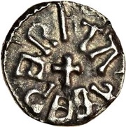 Sceat - Ecgberht with king Alchred reverse image