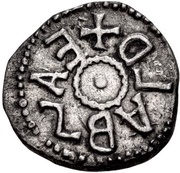Sceat - Eanbald I with king Æthelred I obverse image