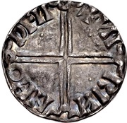 1 Penny - Sihtric Anlafsson Late long cross; crozier obv, British Isles and Frisia, 1015-1035 reverse image