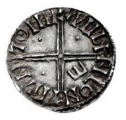 1 Penny - Sihtric Anlafsson Late long cross; Ш, ⊚, British Isles and Frisia, 1015-1035 reverse image