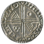 1 Penny Anonymous Long cross, two hands, other symbols, British Isles and Frisia, 1035-1050 reverse image