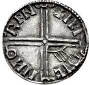 1 Penny - Anonymous Long cross, one hand, British Isles and Frisia, 1035-1060 reverse image