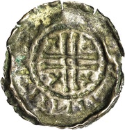 1 Penny Bracteate Anonymous Voided cross reverse image