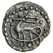 Sceat Series Q; variety IH, British Isles and Frisia, 710-760 reverse image