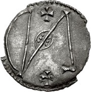 ½ Penny Viking imitation in the name of Alfred, British Isles and Frisia, 880-910 reverse image