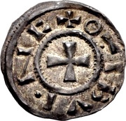 ½ Penny -anonymous St. Edmund Memorial coinage reverse image