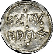 Penny Viking imitation in the name of Plegmund, British Isles and Frisia, 880-910 reverse image