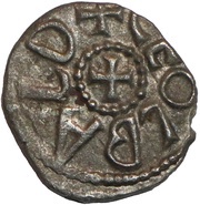 Sceat - Æthelred I 2nd reign; Variety x, British Isles and Frisia, 789-796 reverse image