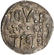 ½ Penny - Alfred the Great 3rd coinage, British Isles and Frisia, 880-899 reverse image