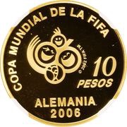 10 Pesos FIFA World Cup Germany 2006, Argentina, 2005 reverse image