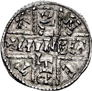 Penny - Æthelwulf Canterbury mint; Phase IV, British Isles and Frisia, 854-858 reverse image