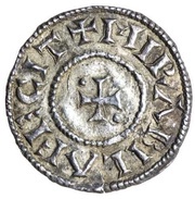 Penny anonymous DND DS REX / MIRΛBILΛ FECIT, British Isles and Frisia, 895-905 reverse image