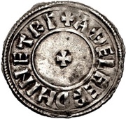 Penny - Anlaf Guthfrithsson Raven type, British Isles and Frisia, 939-941 reverse image