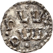 Denier - Louis I Saint Stephen abbey of Bourges obverse image