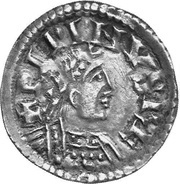 Denier - Pepin II Bourges mint; bust obverse image