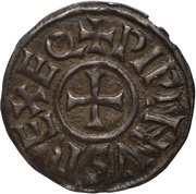 Denier - Pepin II Poitiers mint obverse image