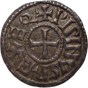 Denier - Pepin II Melle mint obverse image