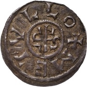 Denier - Pepin II Melle mint, Carolingian Empire, 845-848 reverse image