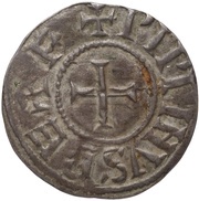 Denier - Pepin II Toulouse mint obverse image