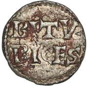 Denier - Charles II Bourges mint; bust, Carolingian Empire, 848-864 reverse image