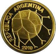 10 Pesos FIFA World Cup South Africa 2010 obverse image