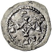 Denier - Rudolf III, Carolingian Empire, 993-1032 reverse image