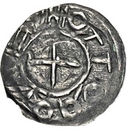 Obol - Otto I / Otto II as emperors; Verona mint obverse image