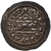 Denier - Carloman HCARLEMANNVS RE, Carolingian Empire, 877-879 reverse image