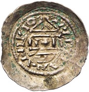 Denier - Charles III as emperor, Carolingian Empire, 881-888 reverse image