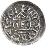 Denier - Berengar I third coinage, as king; Pavia, Carolingian Empire, 901-915 reverse image