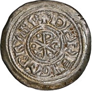 Denier - Berengar I fourth coinage, as emperor; Pavia mint obverse image