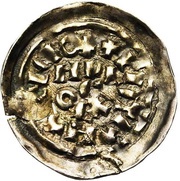 Denier - Berengar I fourth coinage, as emperor; Milan mint, Carolingian Empire, 915-924 reverse image