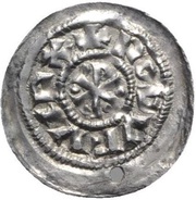 Denier - Rudolf II Pavia mint obverse image